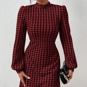 NWOT Shein houndstooth dress